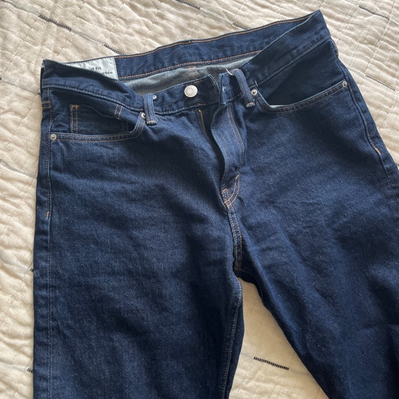 H&M Relaxed Navy Blue Jeans 34x30 - Picture 2 of 7